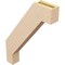 Ekena Millwork 3-inch W x 18-inch D x 24-inch H Burlington Rough Cedar Woodgrain TimberThane Knee Brace, Primed BRCUR03X18X24BURRCPR - alternate 3